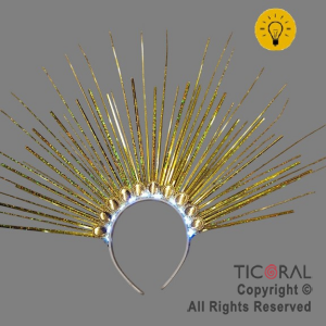 VINCHA DESTELLOS LUMINOSA ORO x 1